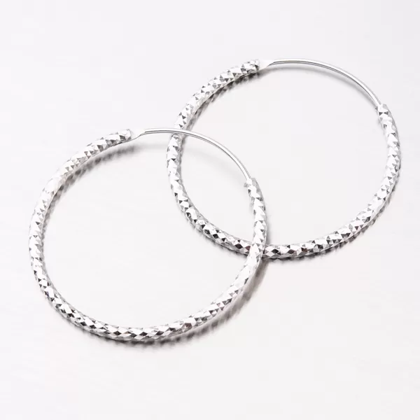 Strieborné kruhy UCST-12787/25/N