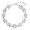 Strieborný náramok s kryštálmi Swarovski a efektom 33047.2