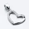 Strieborný prívesok srdca HST-13203