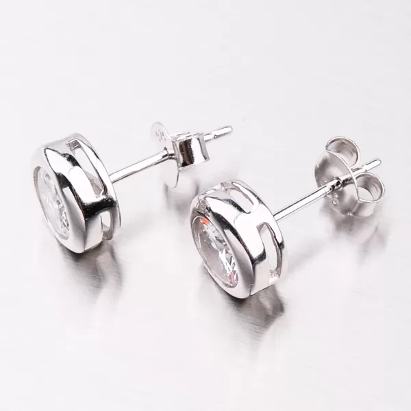 Náušnice kôstky so zirkónmi SETST-12212