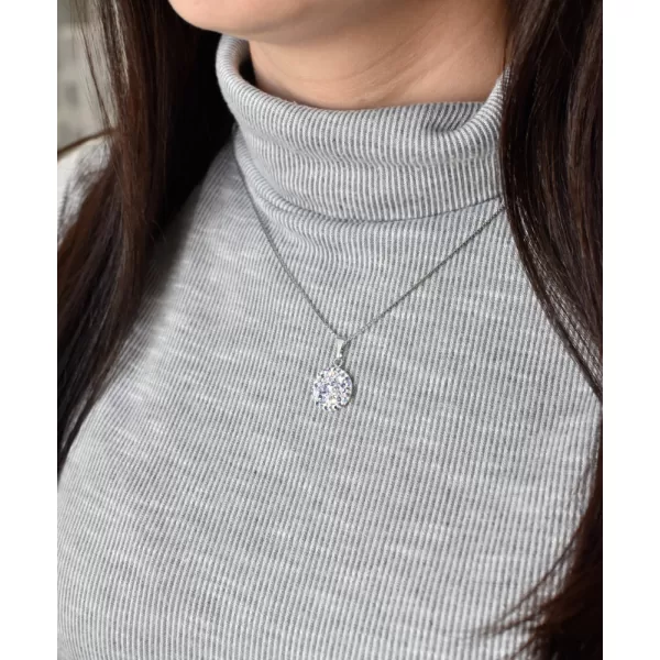 Strieborný prívesok s kryštálmi Swarovski fialový okrúhly 34225.3 violet
