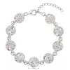 Strieborný náramok s kryštálmi Swarovski a efektom 33048.2