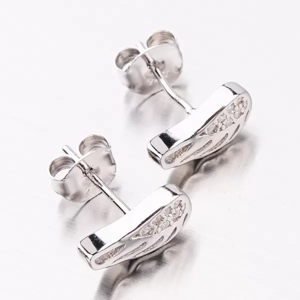 Náušnice kôstky so zirkónmi SET-1264/1