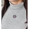 Strieborný prívesok s kryštálmi Swarovski mix farieb srdca 34243.4 galaxy