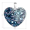 Strieborný prívesok s kryštálmi Swarovski modré srdce 34243.3 blue style