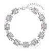 Strieborný náramok so Swarovski kryštálmi mix farieb 33047.3 sakura