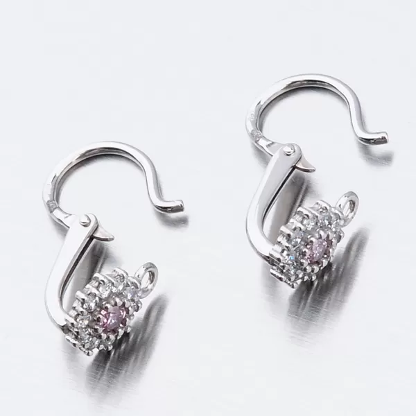 Detské náušnice biele zlato 585 zirkón 52DN-2749BRB