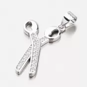 Strieborný prívesok so zirkónmi HST-13482