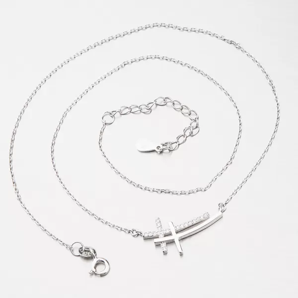 Strieborný náhrdelník SST-15555