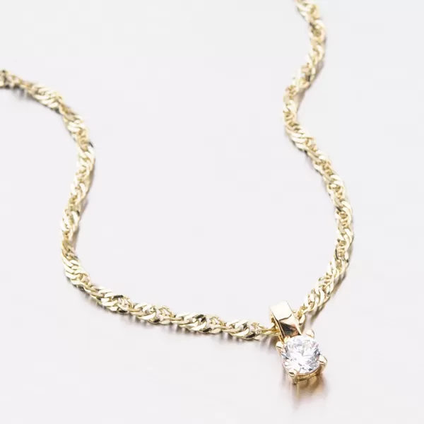 Zlatý prívesok so zirkónom 53DZ-8010Z-ZIR