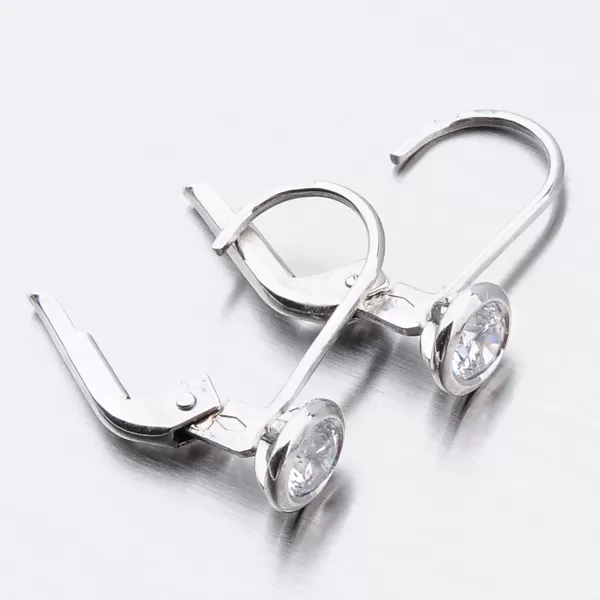 Dámske náušnice biele zlato 585 zirkón 52DZ-8003B-KL-ZIR
