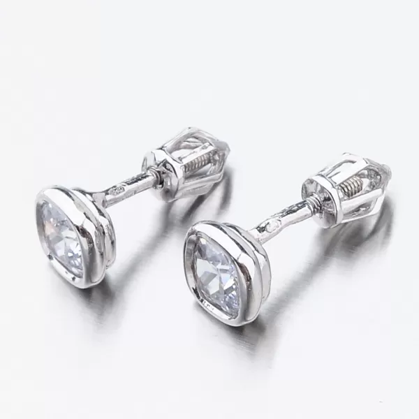 Dámske náušnice biele zlato 585 kubický zirkón 52GZ-8029B-SR