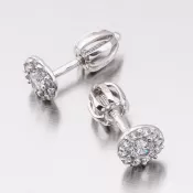 Zlaté napichovacie náušnice 52GZ-60167B-SR