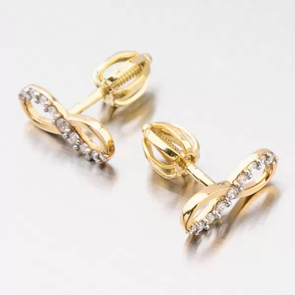 Dámske náušnice žlté zlato 585 infinity v žltom prevedení 52GZ-60149Z-SR