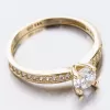 Zlatý prsteň so zirkónmi 51GZ-2354Z