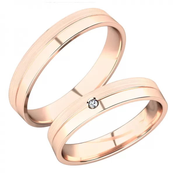 Snubné prstene zo žltého zlata SP-288