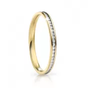 Svadobné obrúčky oceľový zirkón na skladacie SP-NS-05