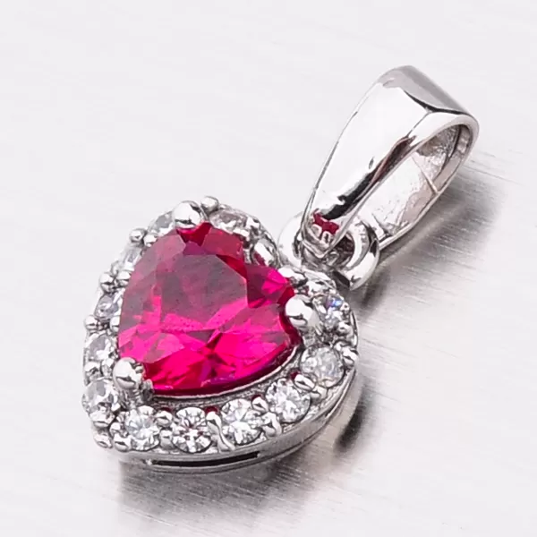 Zlaté srdce so zirkónmi 53GZ-8016BČB