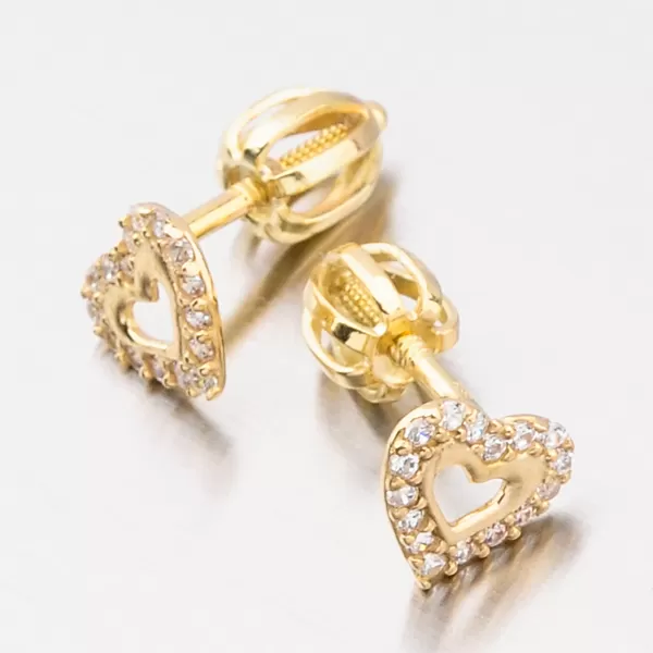 Zlaté napichovacie náušnice 52GZ-60213Z-SR