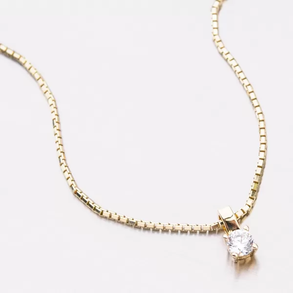 Zlatý prívesok so zirkónom 53DZ-8010Z-ZIR