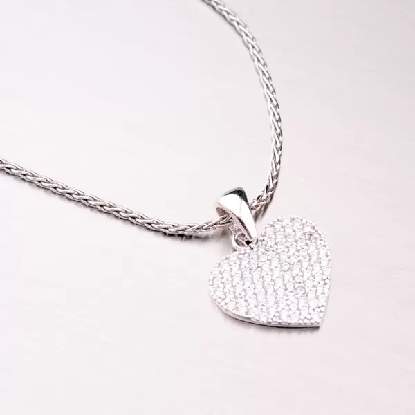 Strieborný prívesok srdca GLM13-026