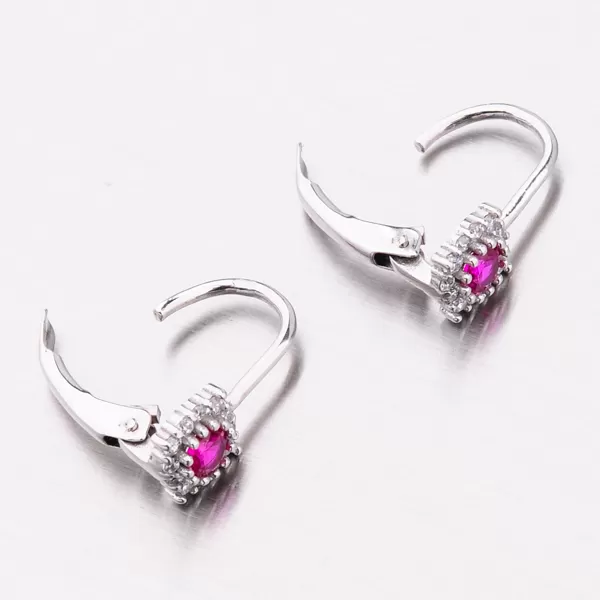 Detské náušnice biele zlato 585 zirkón 12-574