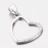 Strieborný prívesok srdca HST-13262