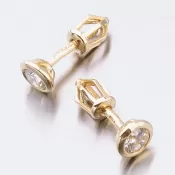 Dámske náušnice žlté zlato 585 52DZ-8003Z-ZIR