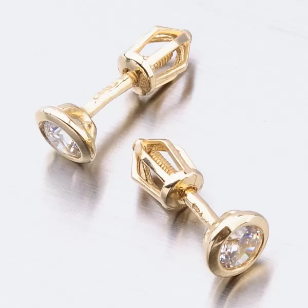 Dámske náušnice žlté zlato 585 52DZ-8003Z-ZIR