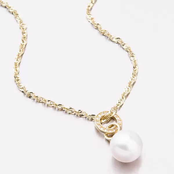 Zlatý prívesok s Pearl 53GZ-3123Z