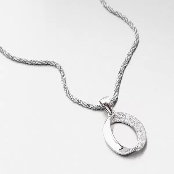 Strieborný prívesok so zirkónmi TSETST-13270