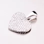 Strieborný prívesok srdca GLM13-026