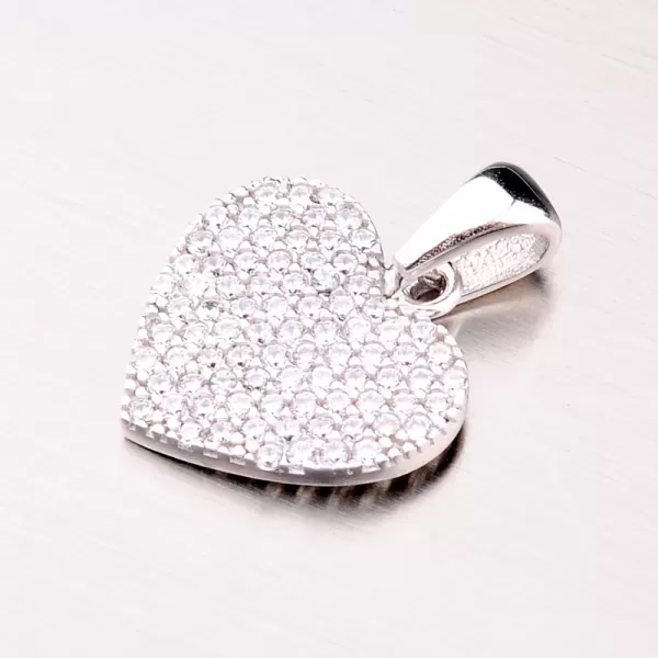 Strieborný prívesok srdca GLM13-026