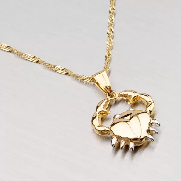 Zlatý prívesok - Rak 1-4010-06