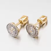 Dámske náušnice zo žltého zlata 52GZ-8028Z-SR