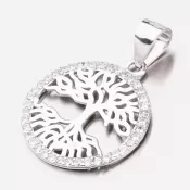 Strieborný prívesok so zirkónmi HST-13208