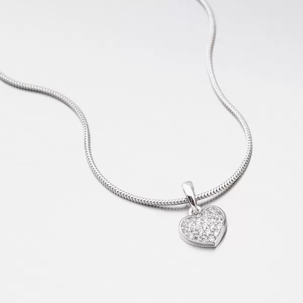 Zlaté srdce so zirkónmi 53DZ-2383B-ZIR