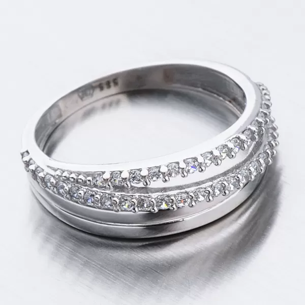 Zlatý prsteň so zirkónmi 51GZ-3352B