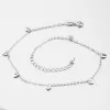 Dámsky strieborný 925 náramok na nohu AGNST-1432