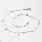 Dámsky strieborný 925 náramok na nohu AGNST-1432