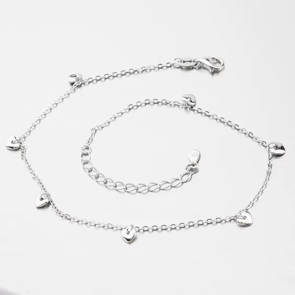 Dámsky strieborný 925 náramok na nohu AGNST-1432