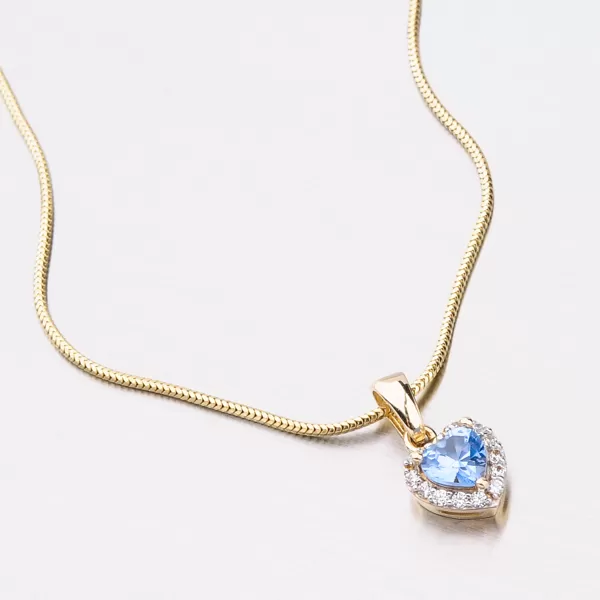 Zlaté srdce so zirkónmi 53GZ-8016ZMB