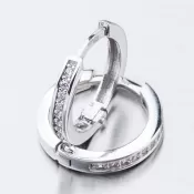 Detské náušnice biele zlato 585 zirkónové krúžky 52GZ-3344BRB