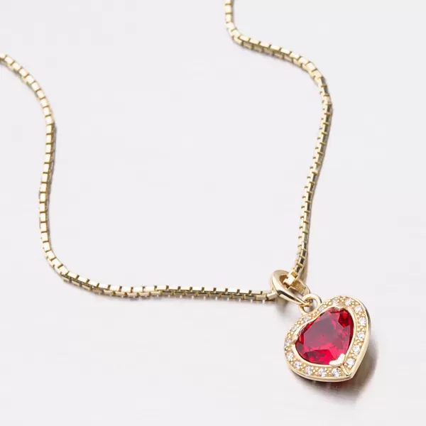 Zlaté srdce so zirkónmi 53GZ-1810ZCB