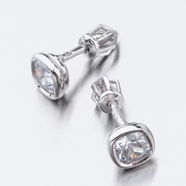 Dámske náušnice biele zlato 585 kubický zirkón 52GZ-8029B-SR