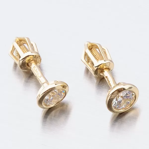 Dámske náušnice žlté zlato 585 52DZ-8003Z-ZIR