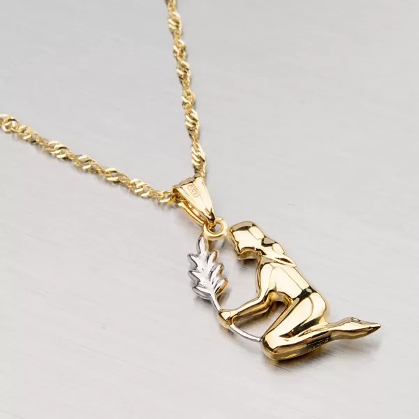 Zlatý prívesok - Panna 1-4010-08