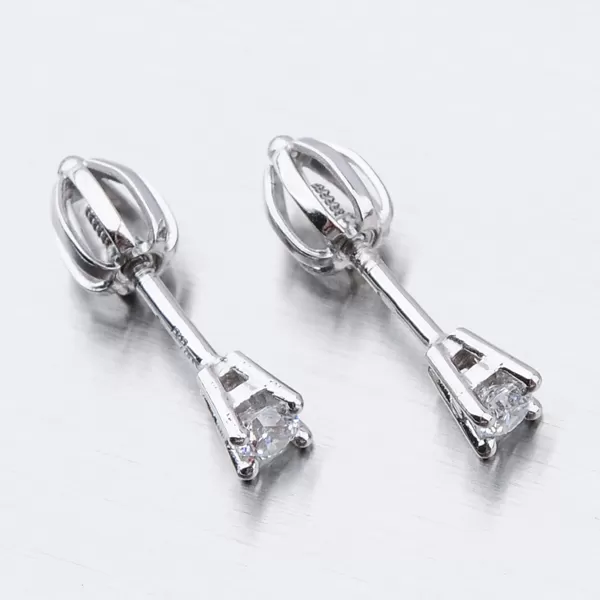 Dámske náušnice biele zlato 585 zirkón 52DZ-61062B-ZIR