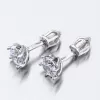 Dámske náušnice biele zlato 585 zirkón v bielej farbe 52GZ-8001B-SR