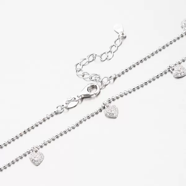 Dámsky strieborný 925 náramok na nohu AGNST-1431